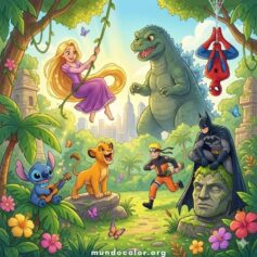 Dibujos de personajes para colorear e imprimir