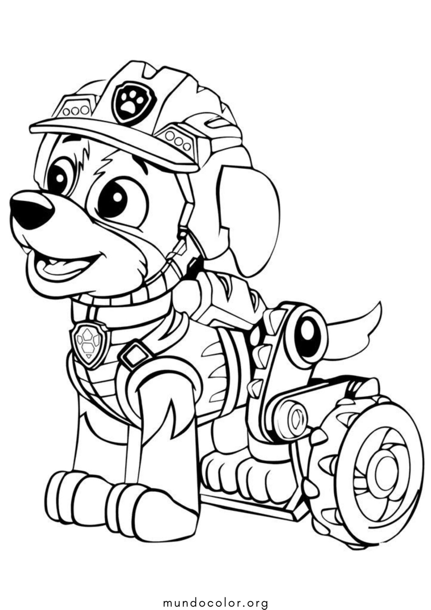 Dibujo de Rex (Patrulla Canina) para colorear