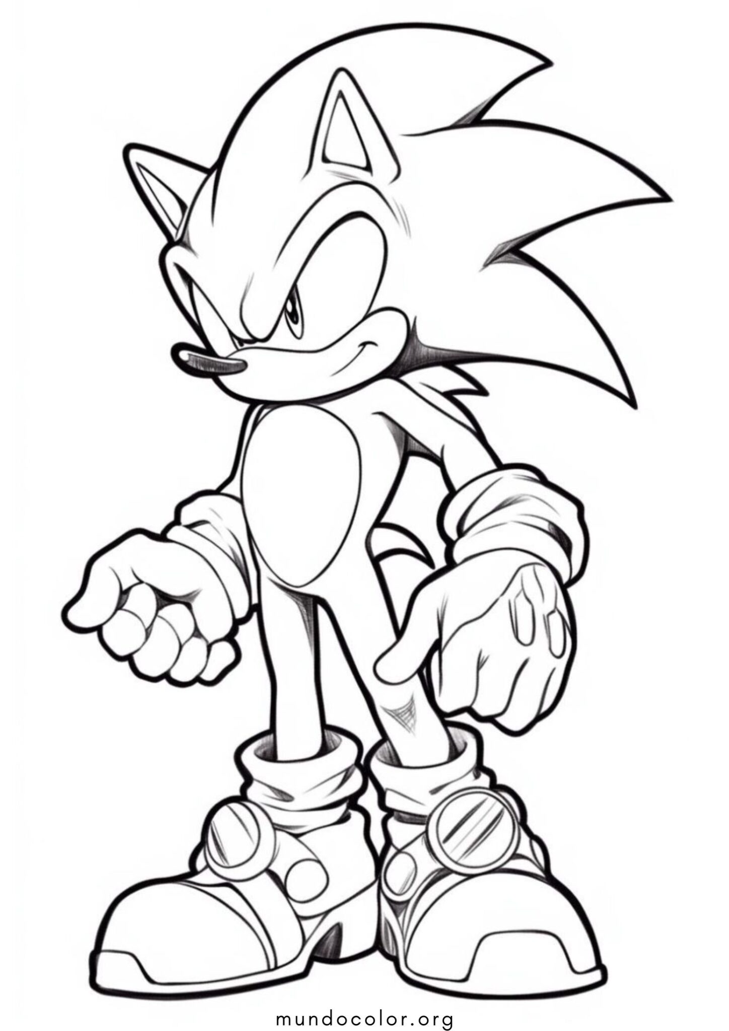 Dibujo de Sonic para colorear