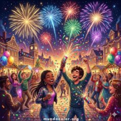 Dibujos de fiestas para colorear