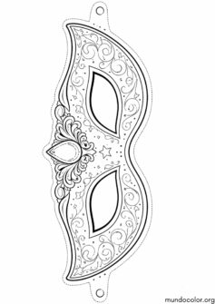 Carnaval – máscara para cortar