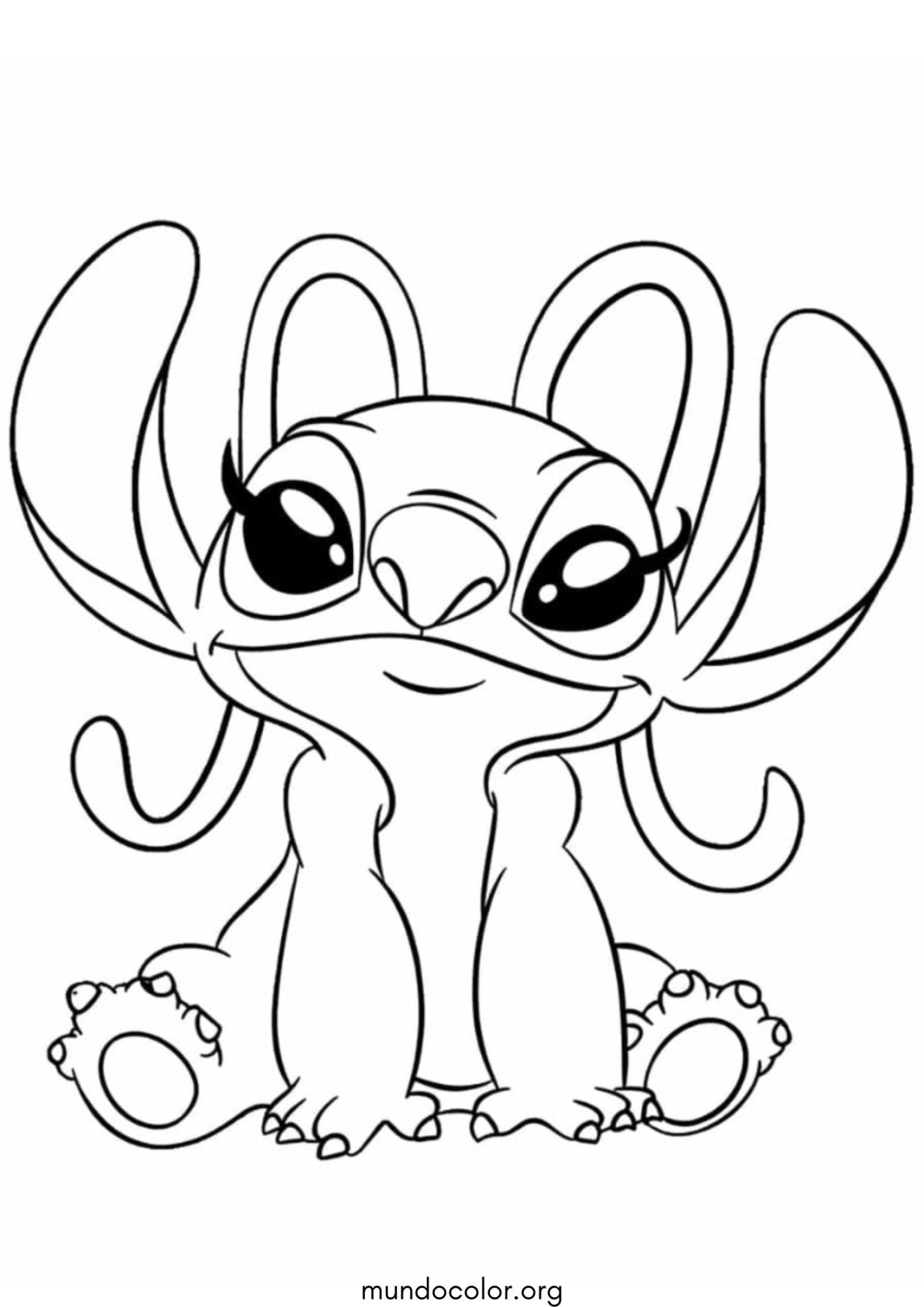 Dibujo de Angel para colorear