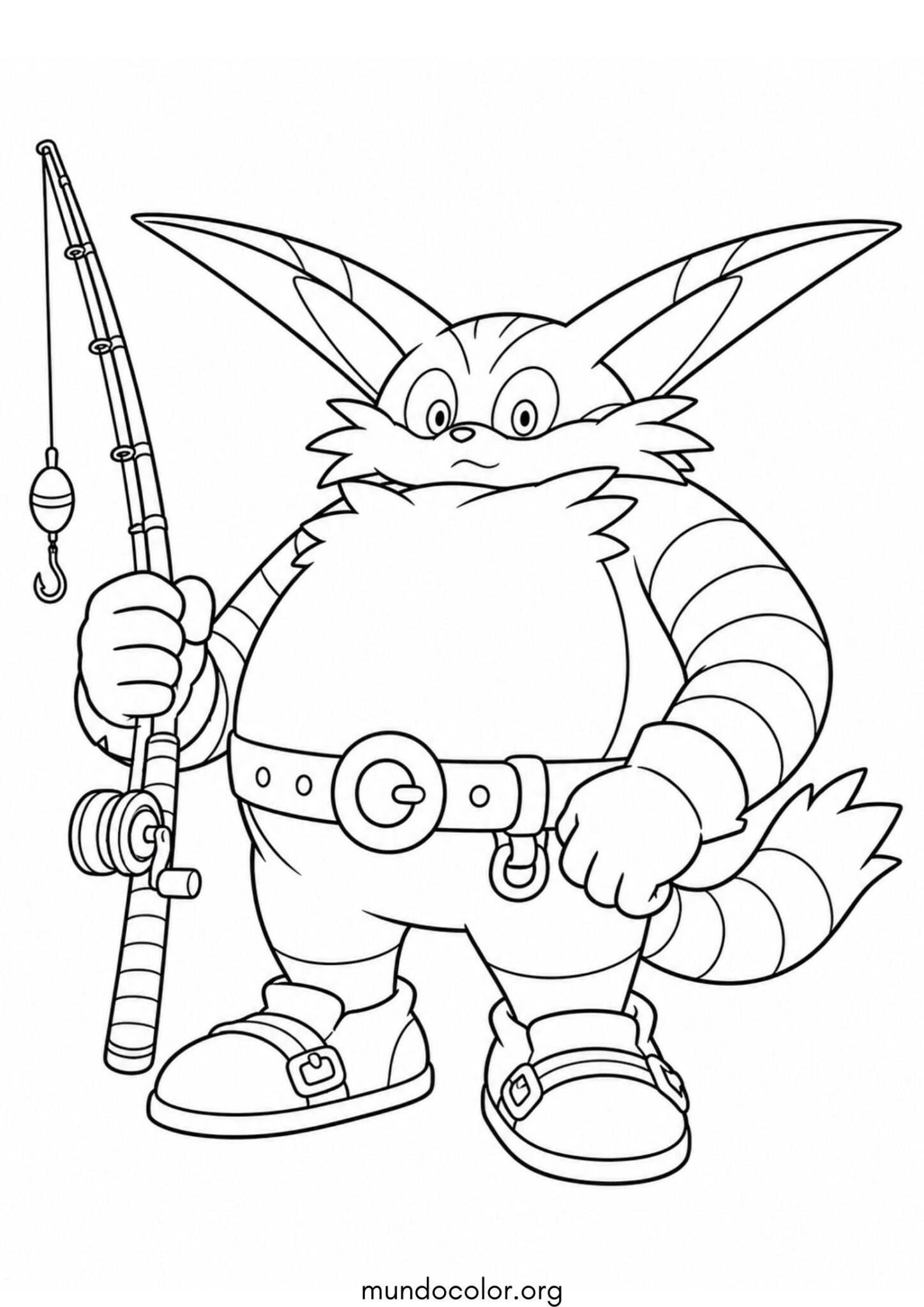 Dibujo de Big the Cat para colorear