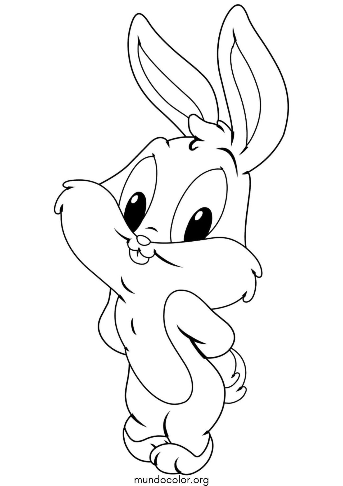 Dibujo de Bugs Bunny Bebé para colorear