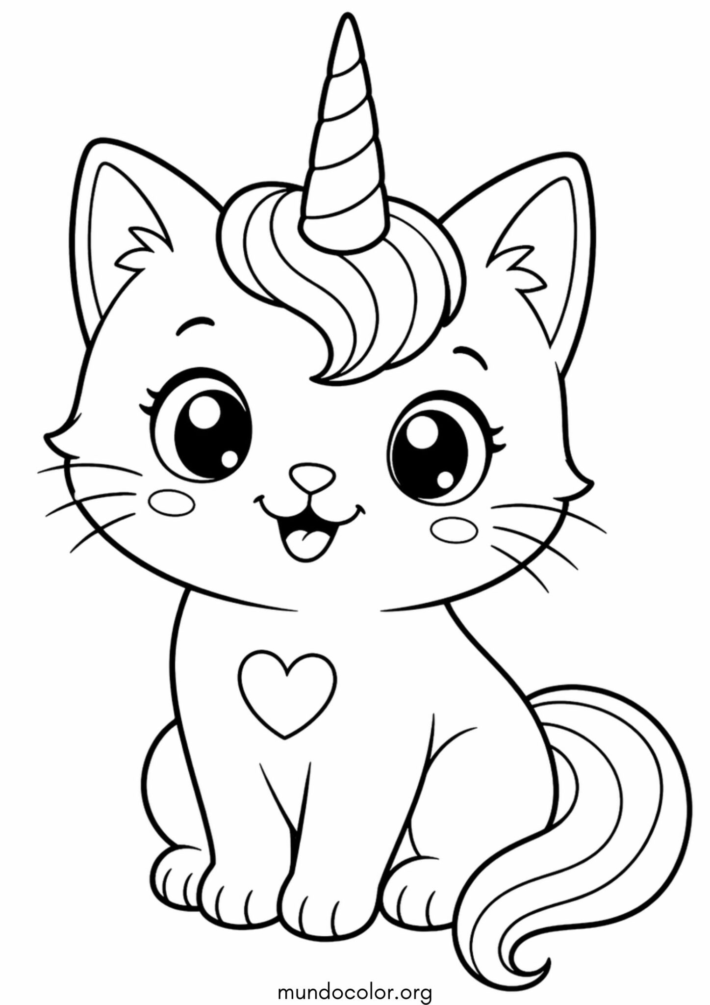 Dibujo de Caticornio para colorear