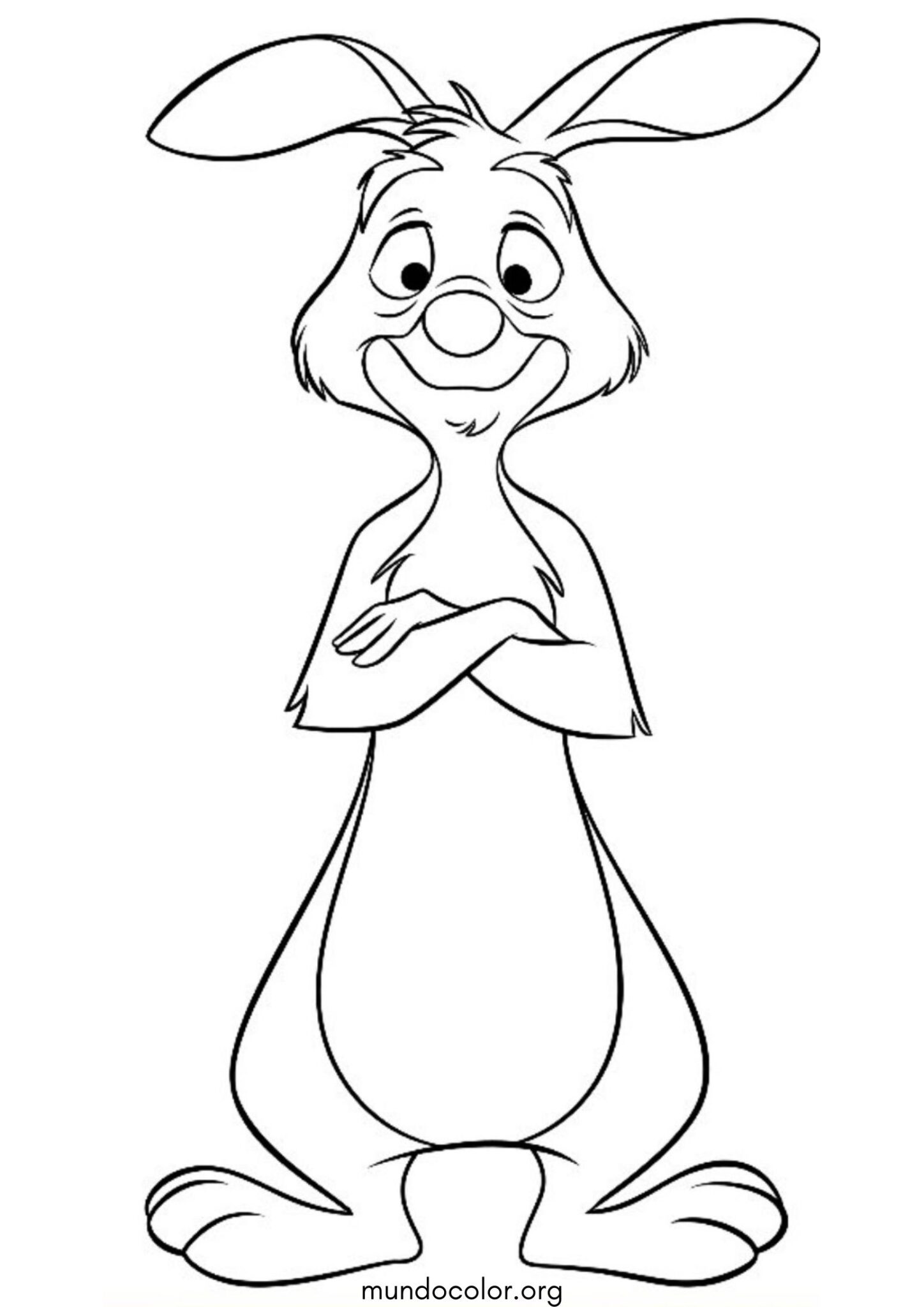 Dibujo de Conejo de Winnie the Pooh para colorear