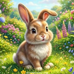 Dibujos de Conejos para Colorear 🐰 Gratis en PDF e Imprimir en A4