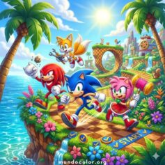 Dibujos de Sonic para Colorear - Gratis en PDF o JPG