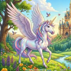 Dibujos de Unicornios para Colorear 🦄 Gratis en PDF e Imprimir en A4