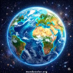 Dibujos del Planeta Tierra para Colorear 🌍 Gratis en PDF e Imprimir en A4