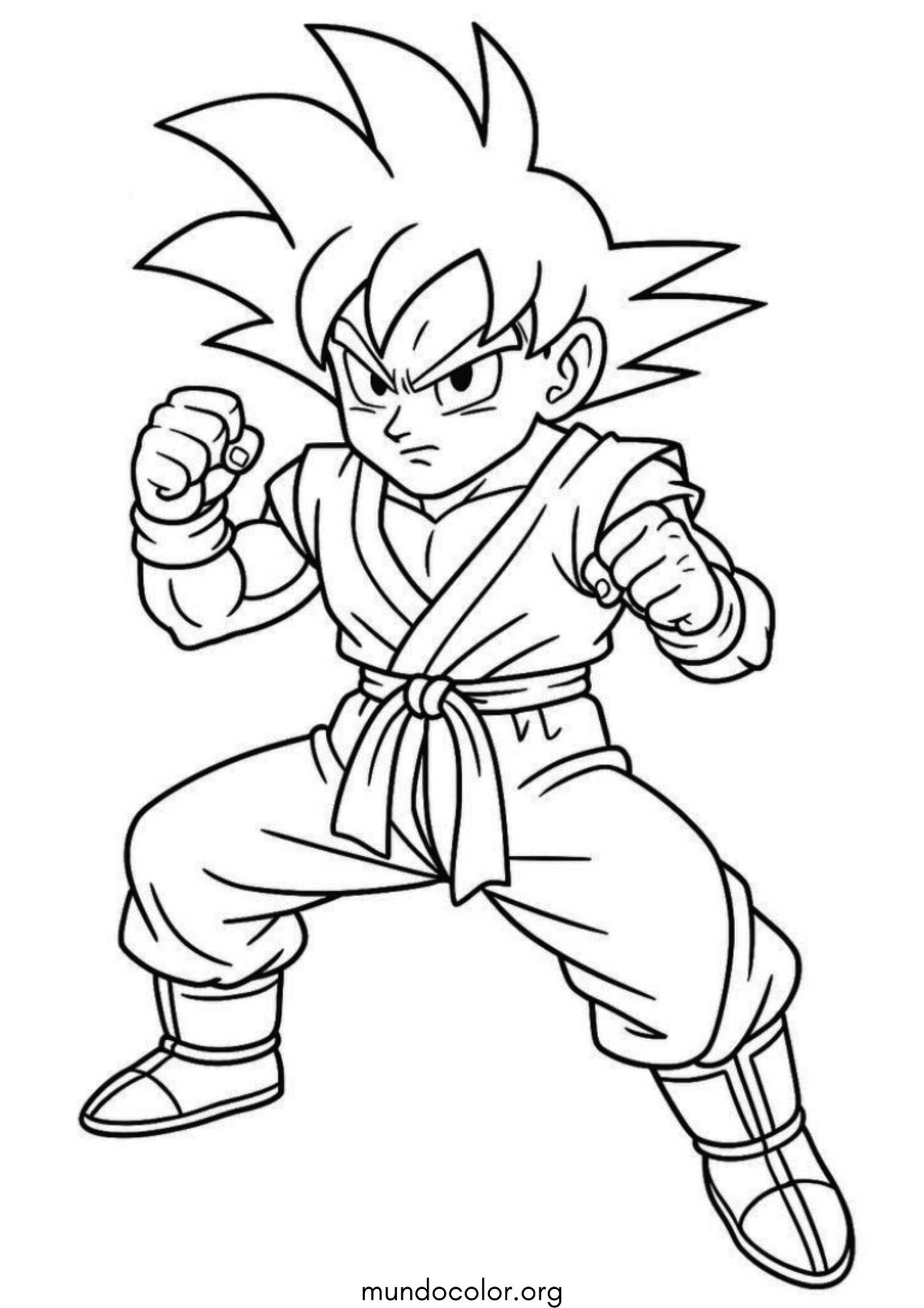 Dibujo de Dragon Ball Z para colorear