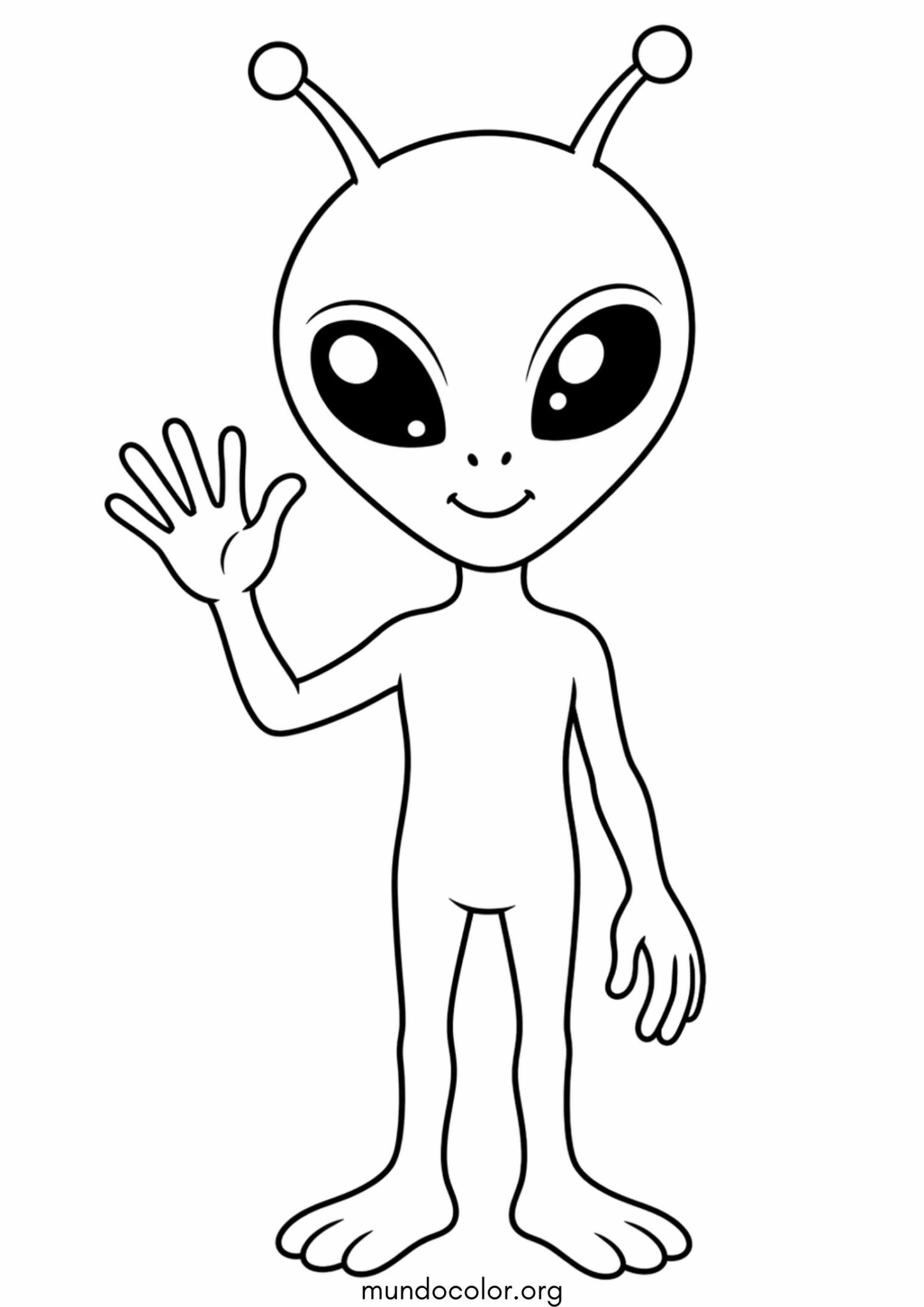 Dibujo de Extraterrestre para colorear