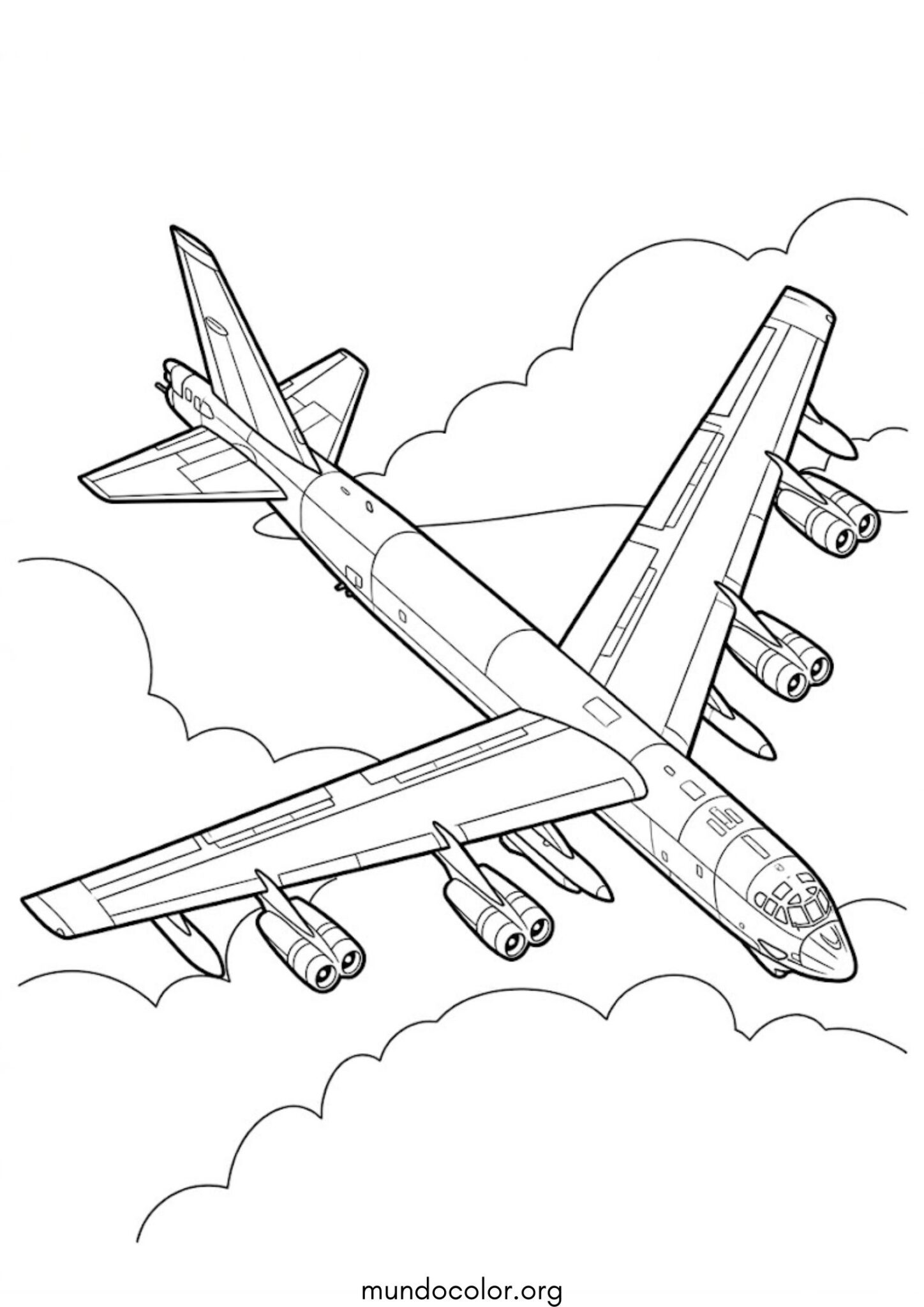 Dibujo de Bombardero para colorear