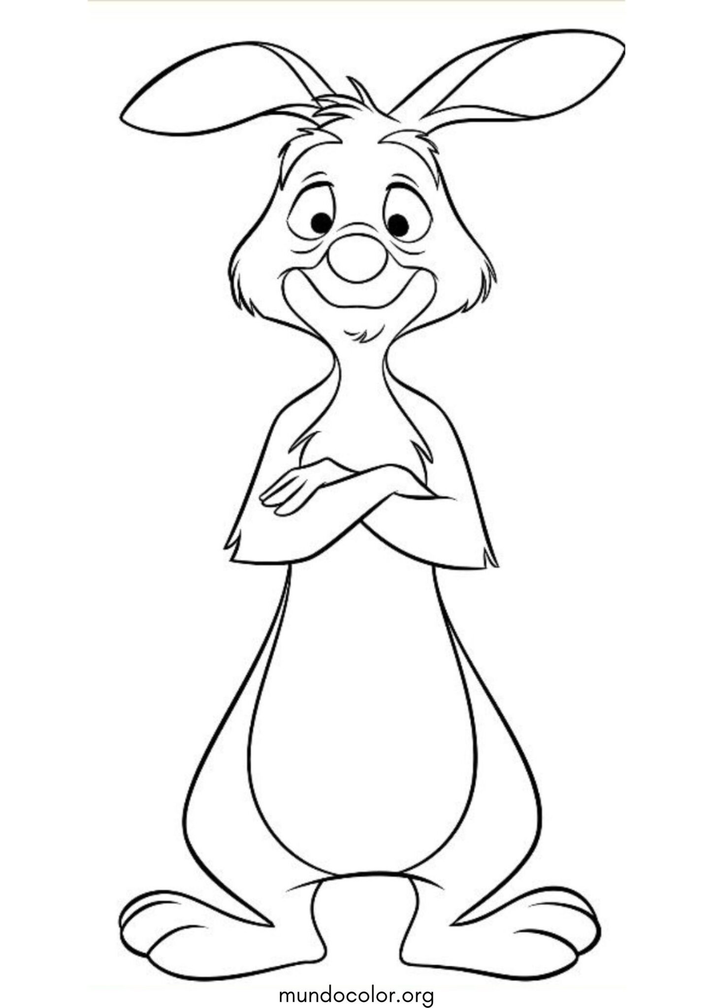 Dibujo de Conejo de Winnie Pooh para colorear