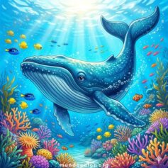 Dibujos de Ballenas para Colorear 🐳 Gratis en PDF e Imprimir en A4