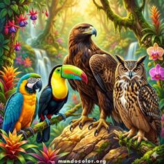 Dibujos de Pájaros para Colorear - Gratis en PDF o JPG
