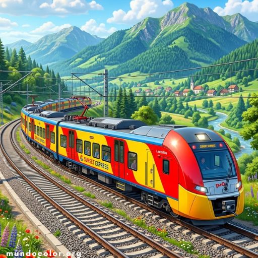 Розмальовки Trenes 🚆