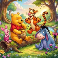 Dibujos de Winnie Pooh para Colorear – Gratis en PDF o JPG