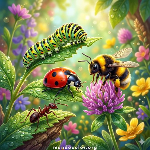 Розмальовки Insectos 🐜🦟