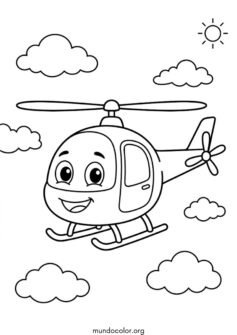 Helicóptero tierno para niños pequeños