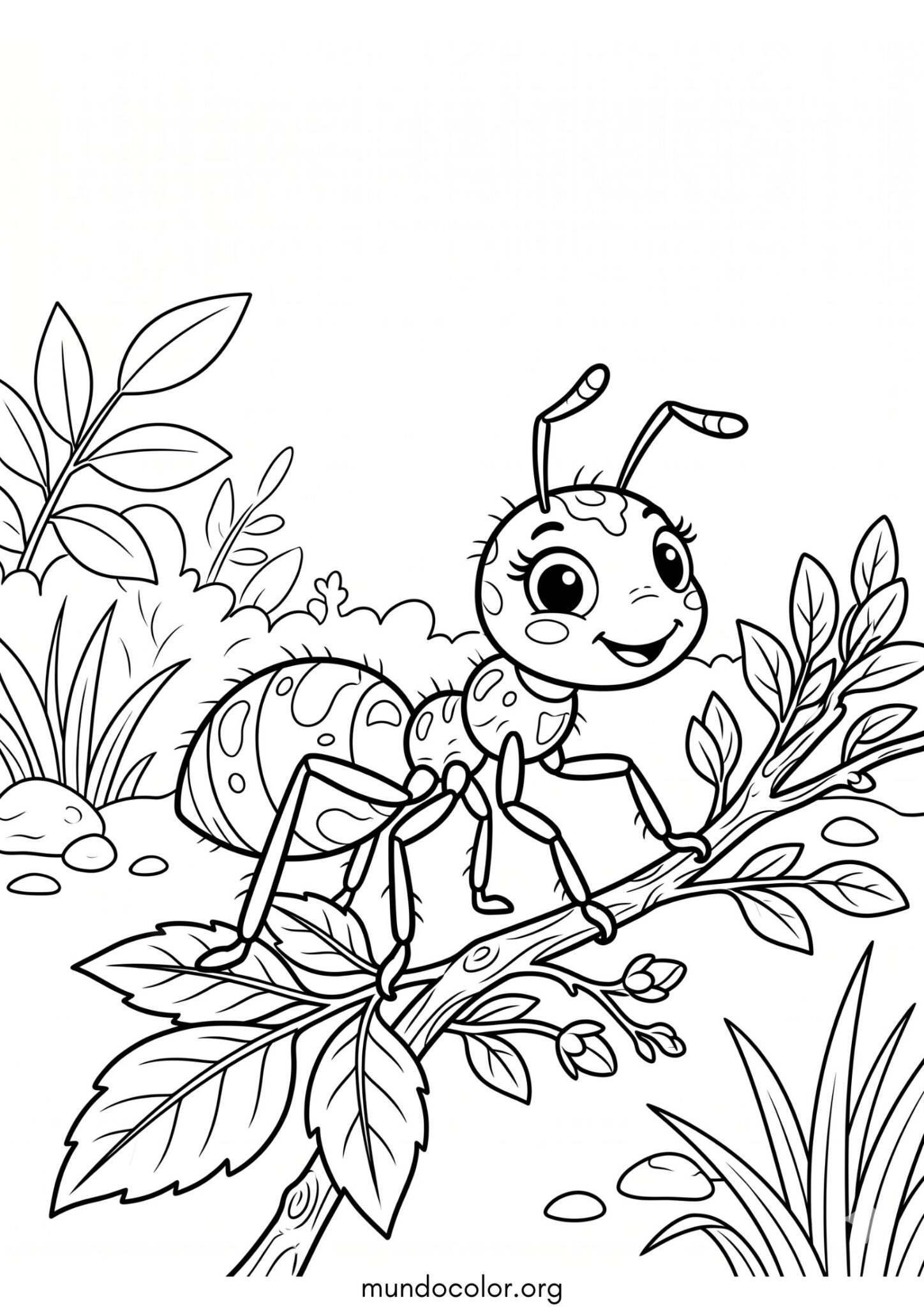 Dibujo de Hormiga para imprimir Dibujo de Hormiga para colorear