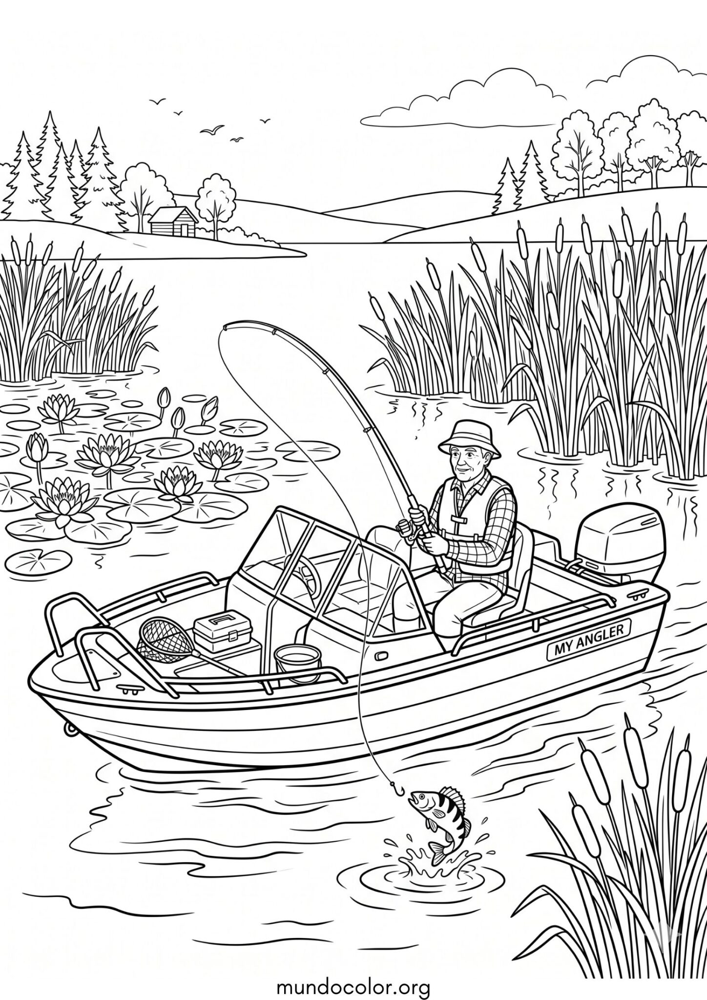 Dibujo de Lancha para imprimir Dibujo de Lancha para colorear