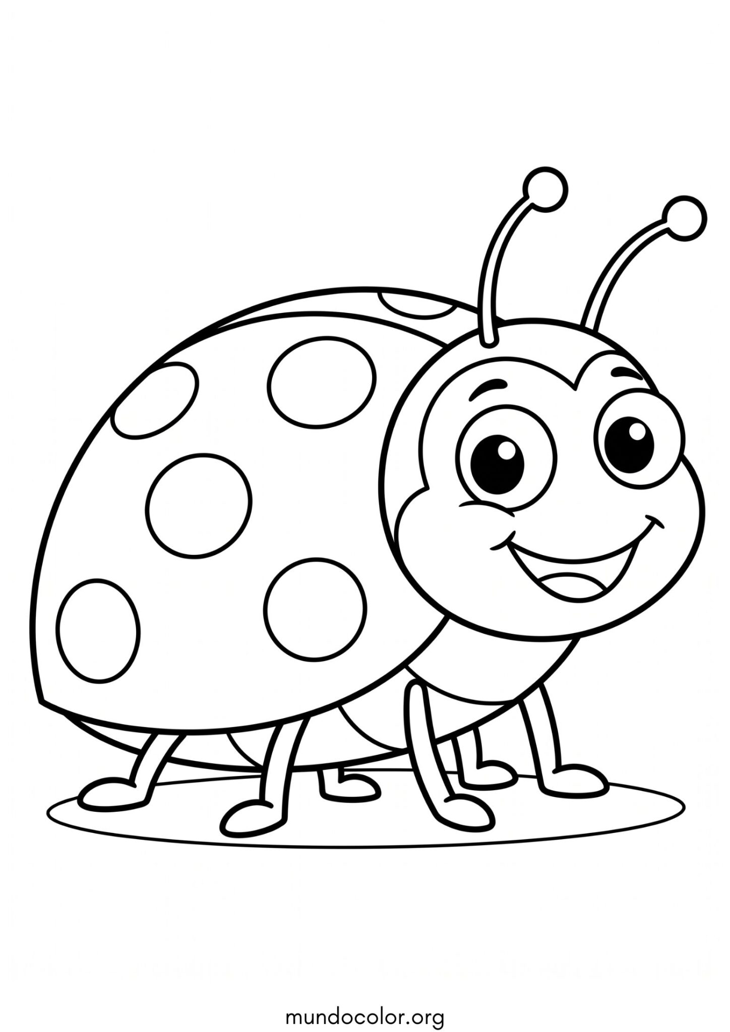 Dibujo de Mariquita para imprimir Dibujo de Mariquita para colorear