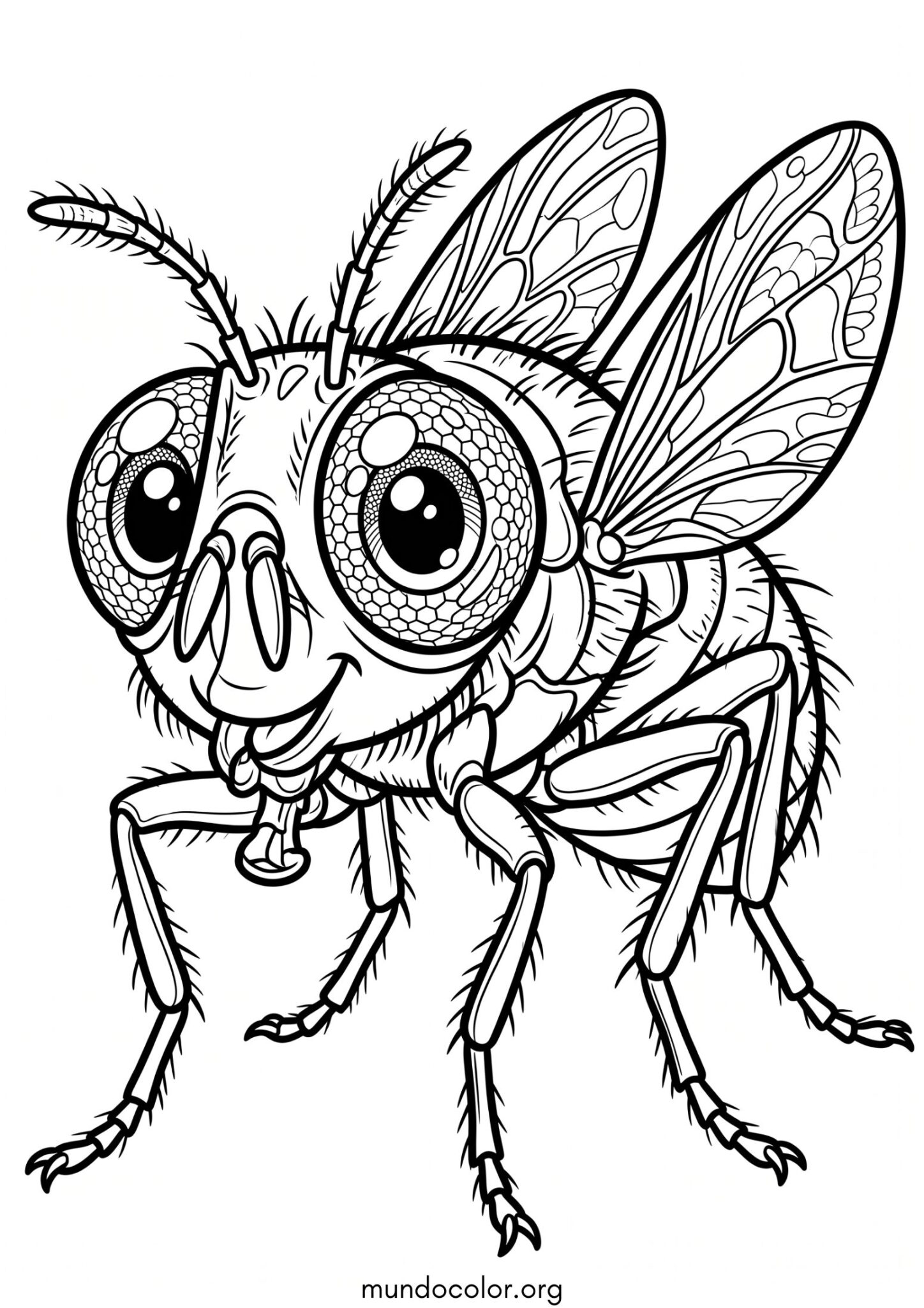 Dibujo de Mosca para imprimir Dibujo de Mosca para colorear