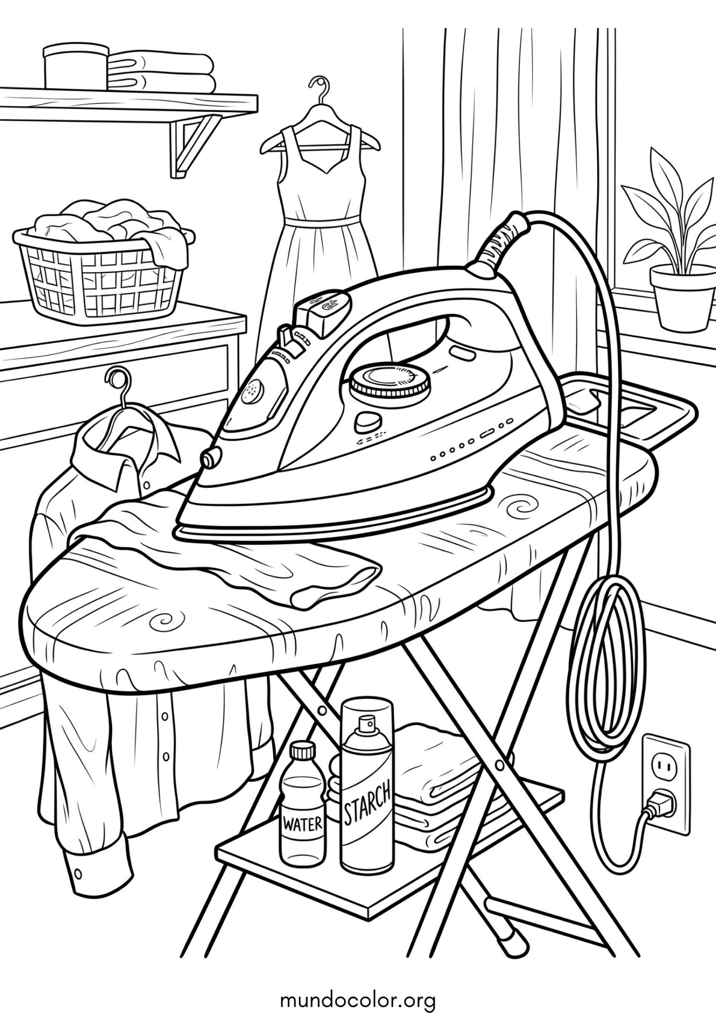 Dibujo de Plancha para colorear