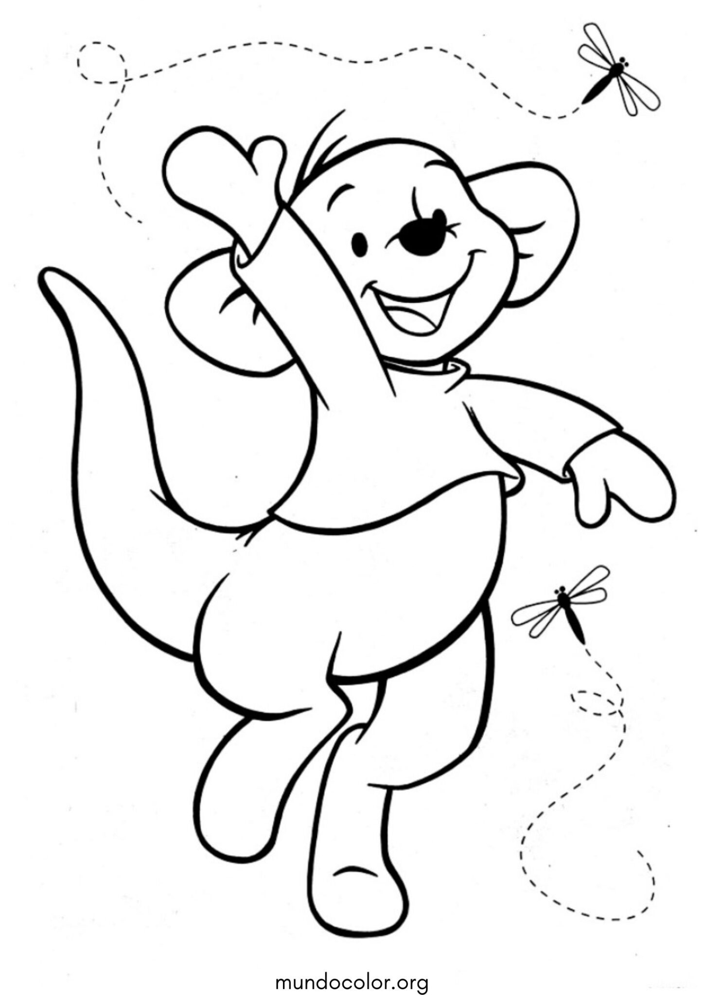 Dibujo de Rito (Winnie Pooh) para colorear