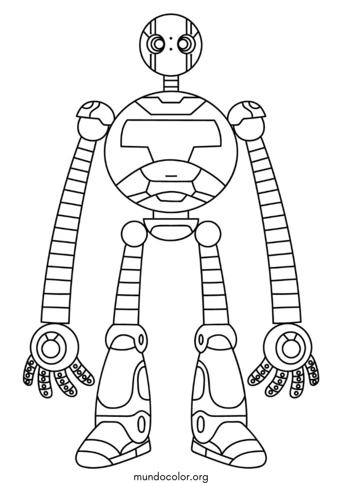 Dibujo de Robot salvaje para imprimir Dibujo de Robot salvaje para colorear