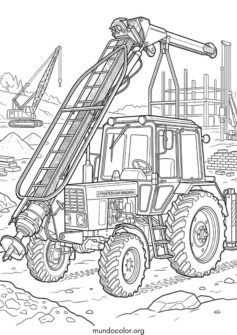 Tractor de construcción