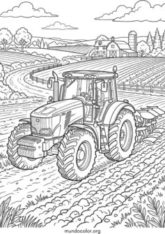 Tractor en el campo