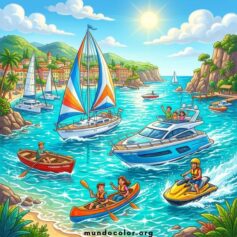 Dibujos de Barcos para Colorear – Gratis en PDF o JPG