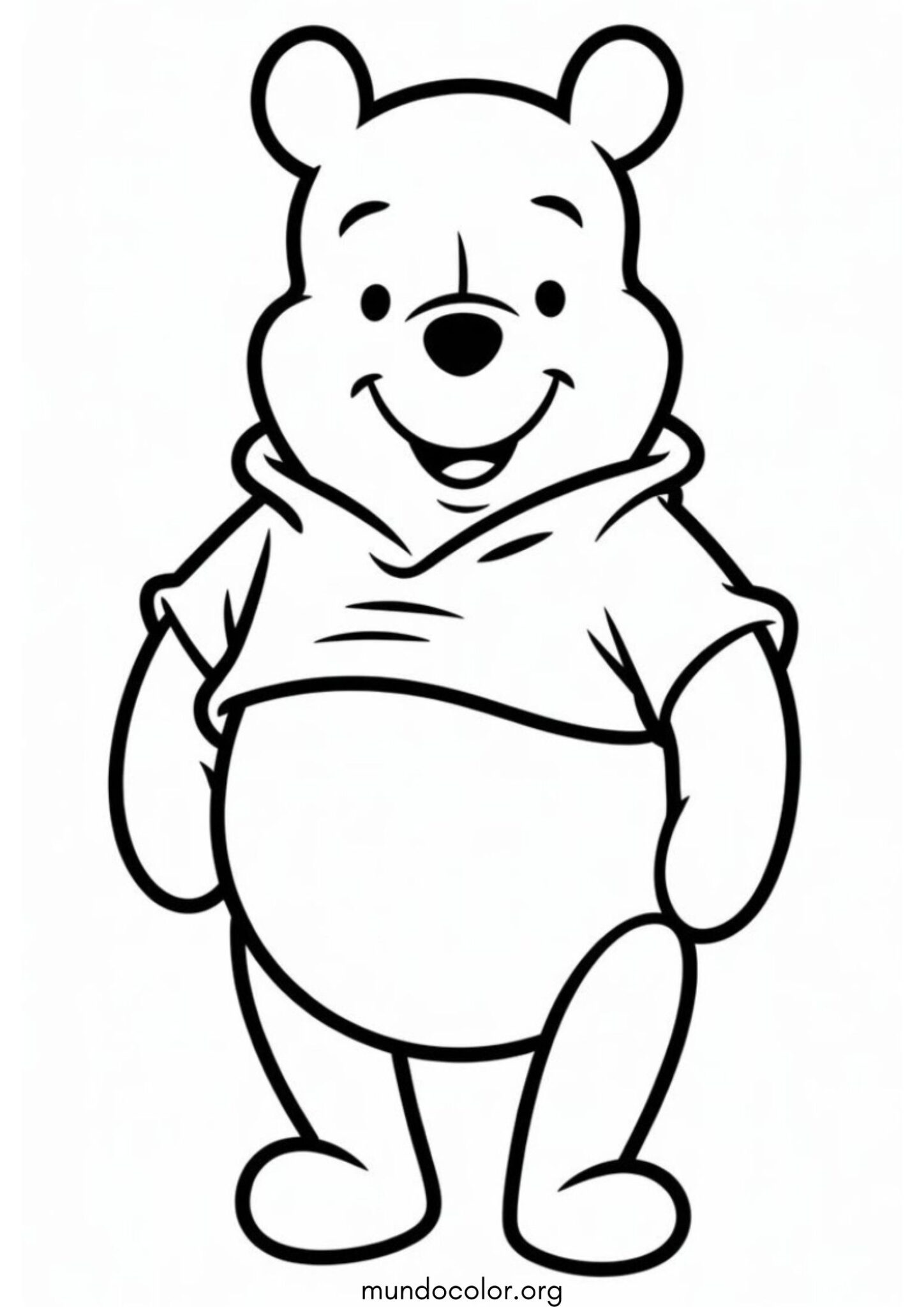Dibujo de Winnie the Pooh para colorear