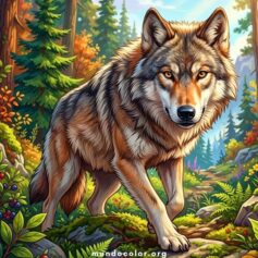 Dibujos de Lobos para Colorear – Gratis en PDF o JPG