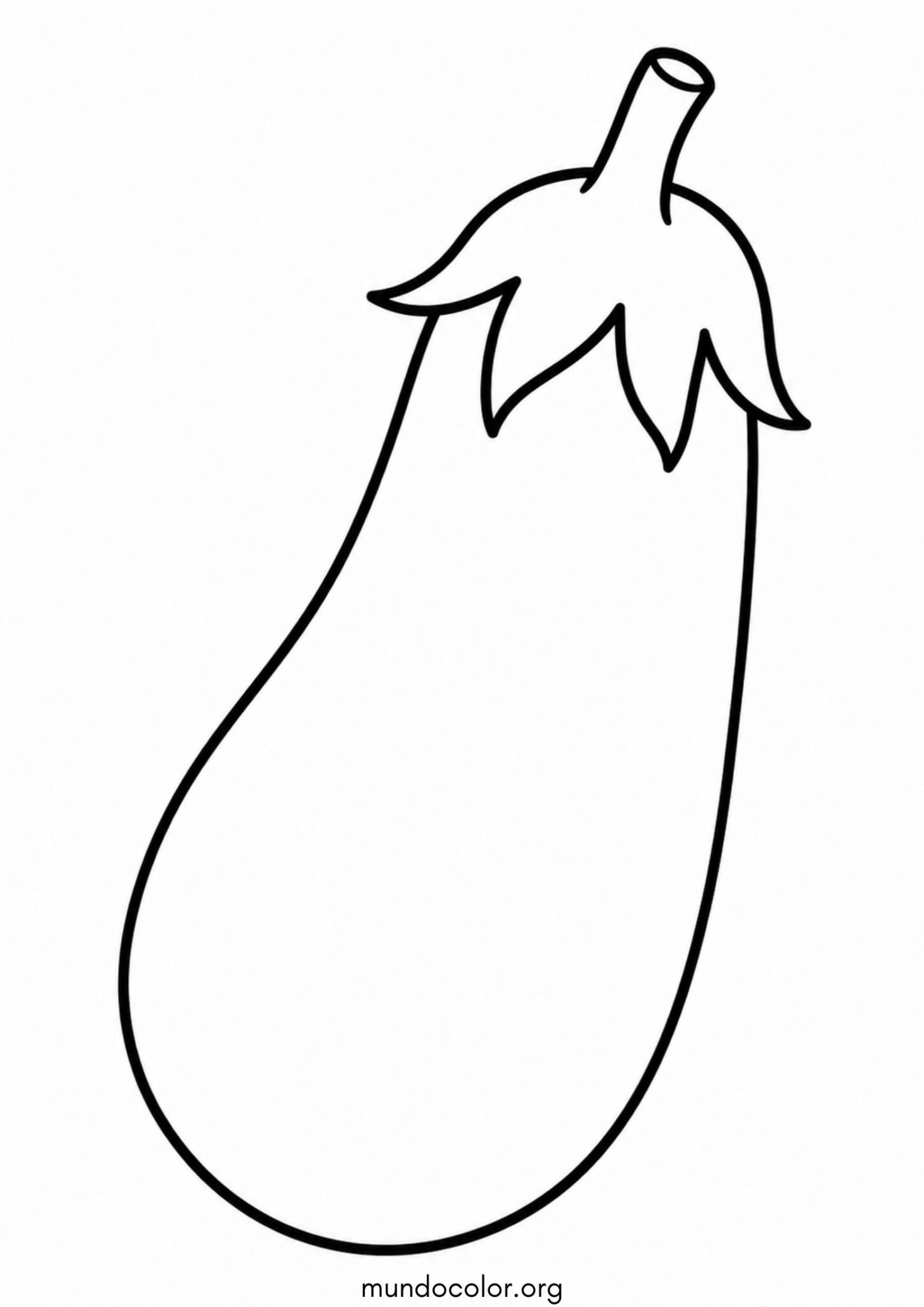 Dibujo de Berenjena 🍆 para colorear