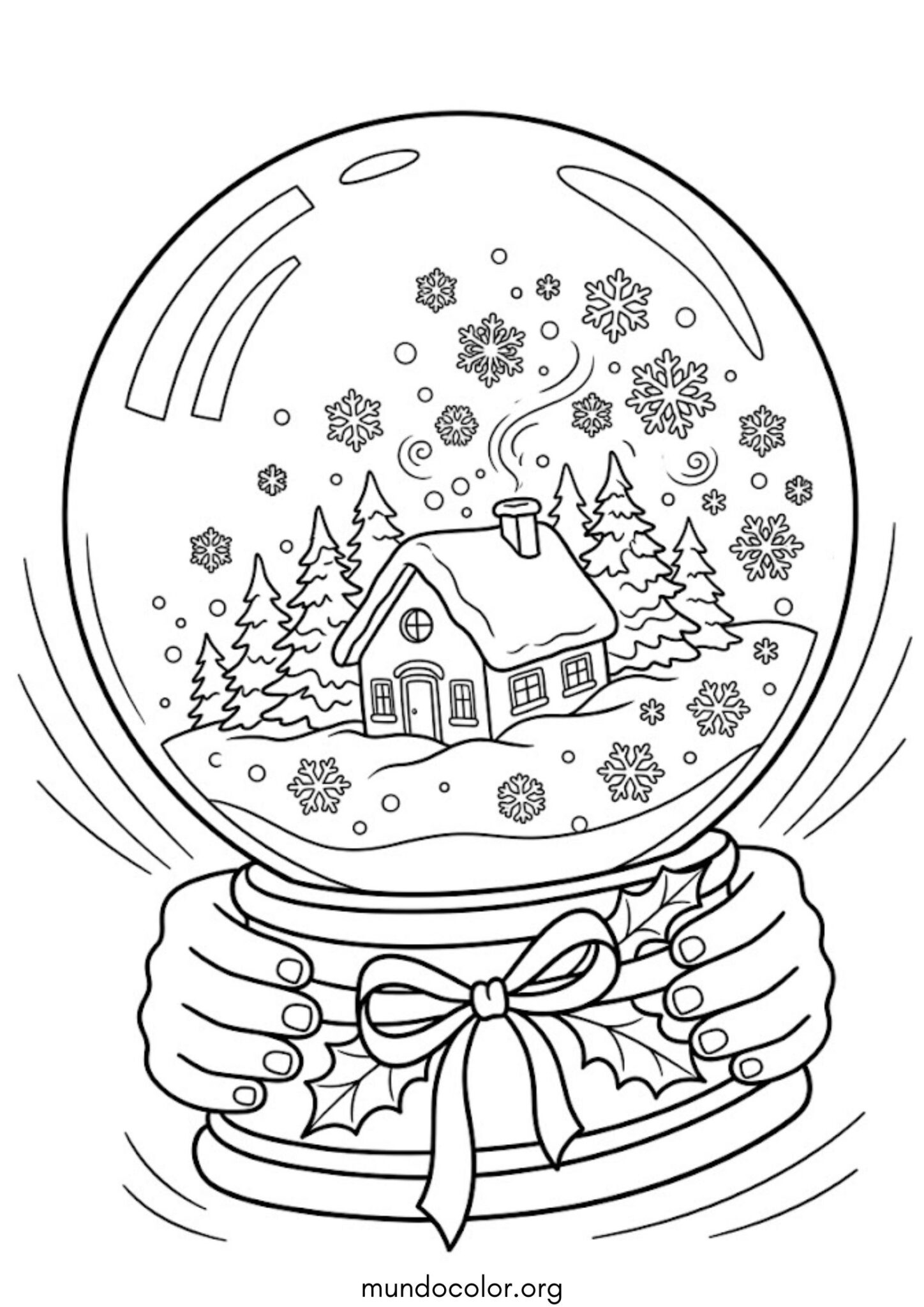 Dibujo de Bola de Navidad para colorear