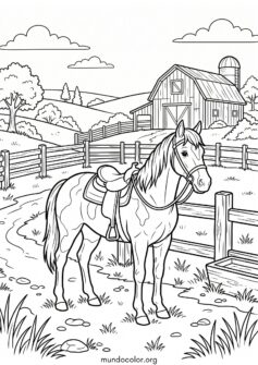 Caballo en el rancho