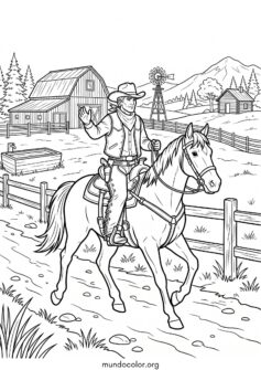 Caballo y vaquero