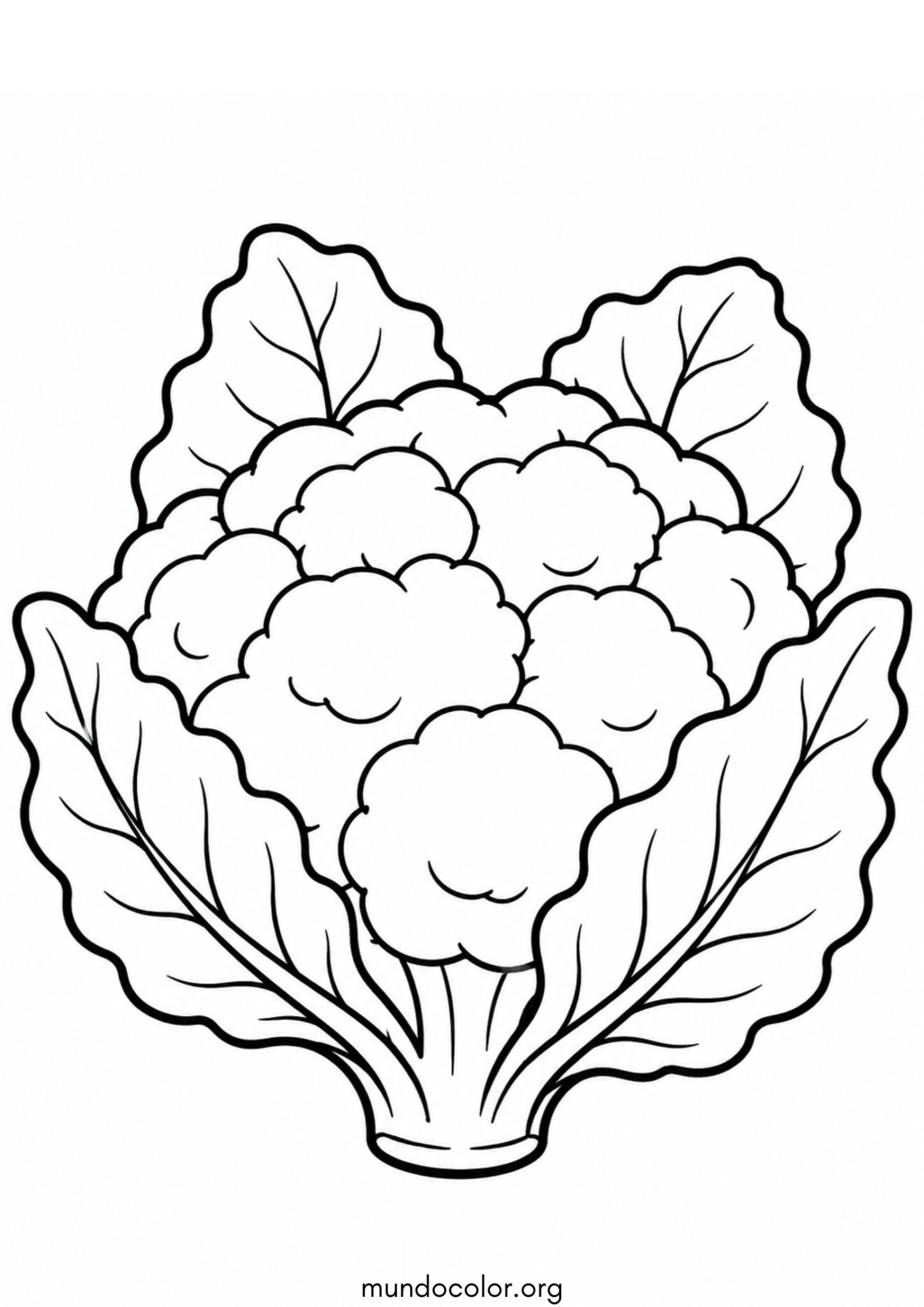 Dibujo de Coliflor para colorear