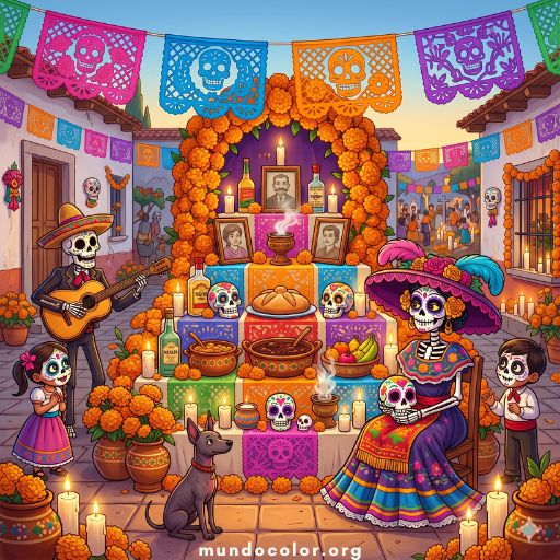 Розмальовки Día de los Muertos