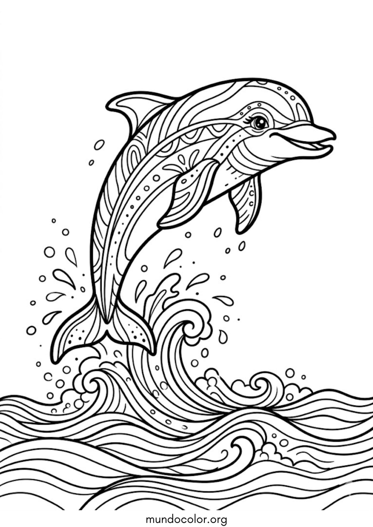 Dibujo de Delfín para colorear