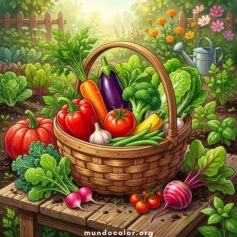 Dibujos de Verduras para Colorear – Gratis en PDF o JPG