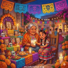 Dibujos del Día de Difuntos para Colorear – Gratis en PDF e Imprimir en A4