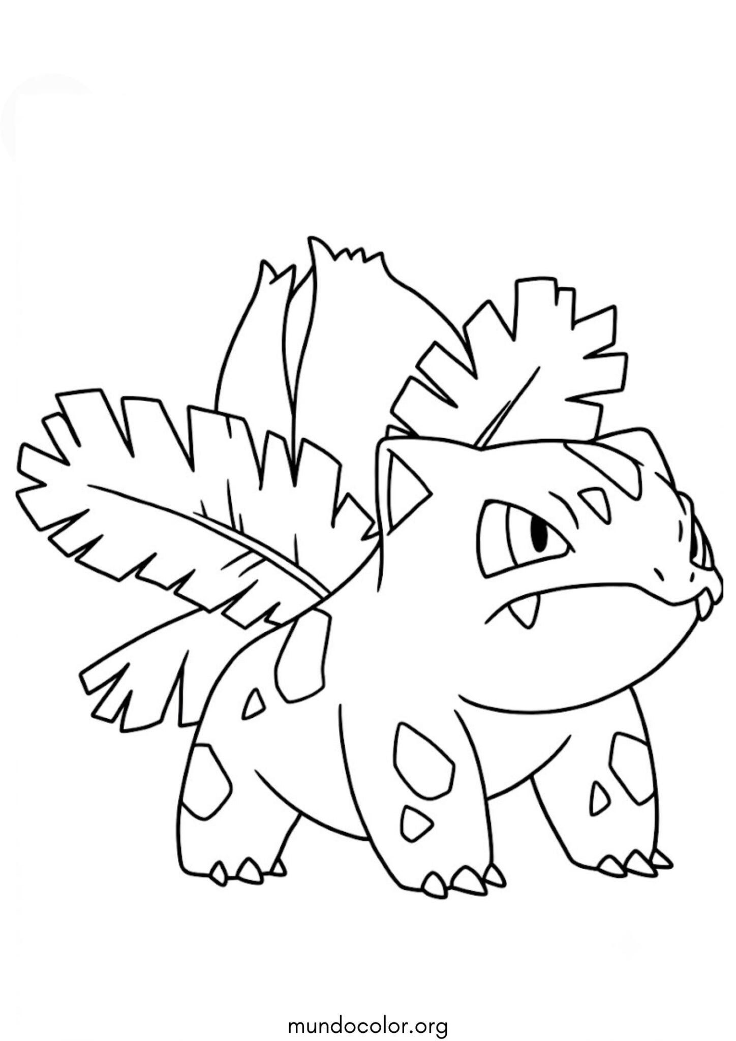 Dibujo de El Pokémon Bulbasaur para colorear