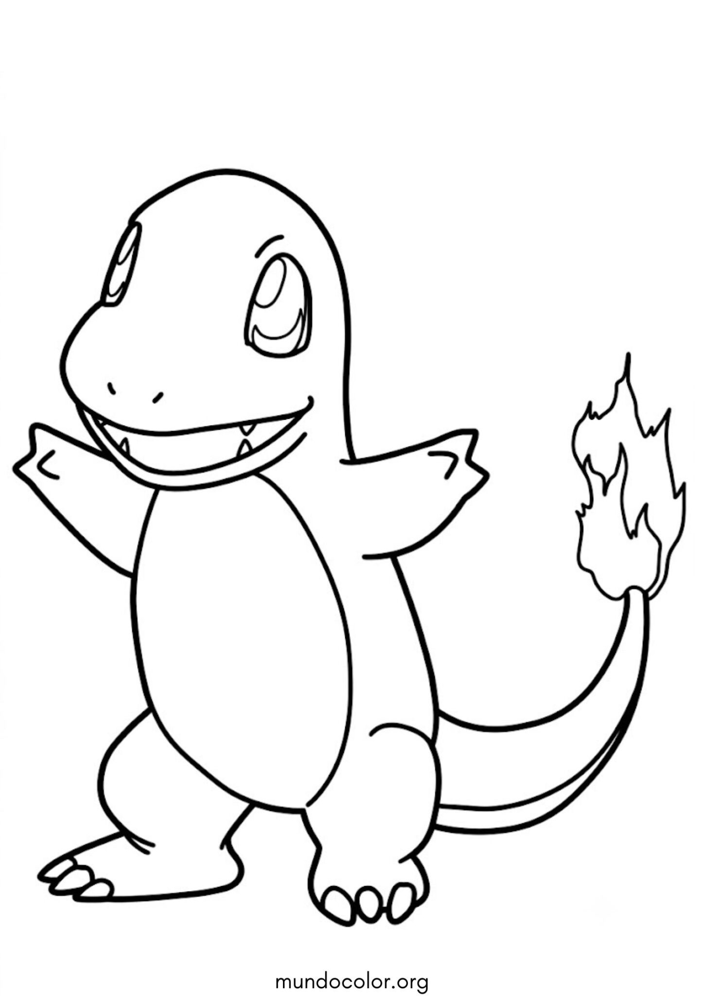 Dibujo de El Pokémon Charmander para colorear