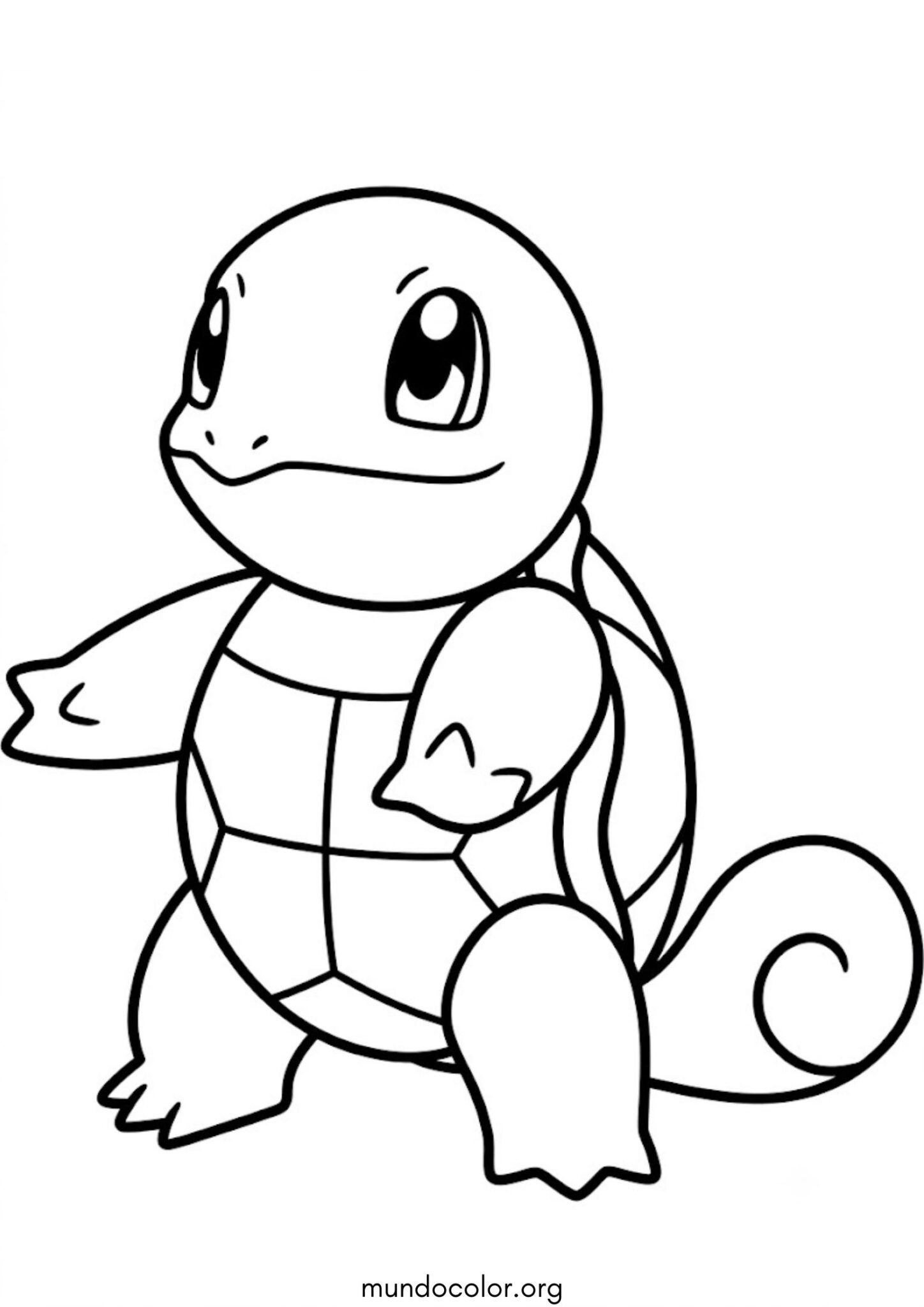 Dibujo de El Pokémon Squirtle para colorear
