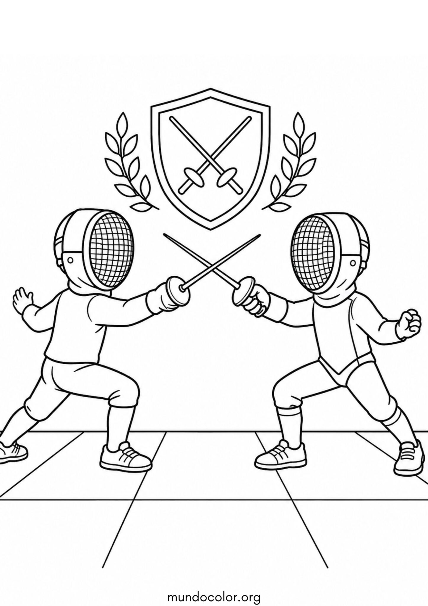 Dibujo de Esgrima para colorear