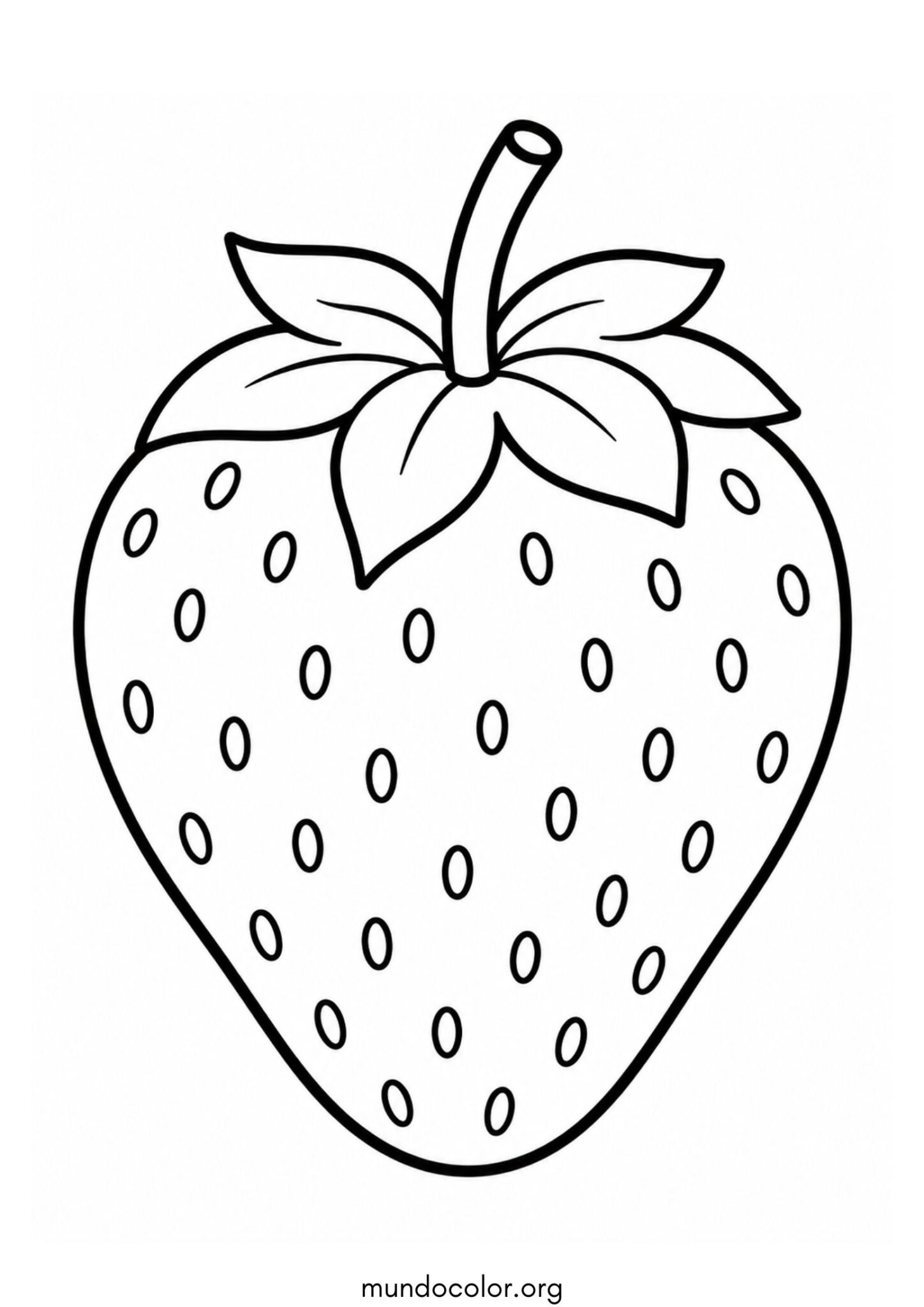 Dibujo de Fresas 🍓 para colorear